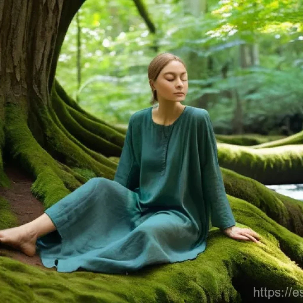 자연 명상과 음악의 심리적 효과 - **Prompt Title:** Nature's Serene Embrace
**Detailed Prompt:** A tranquil, wide-angle shot of a ...